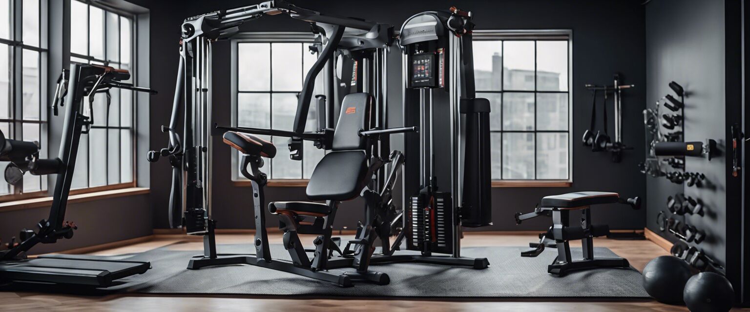 Image of a compact gym machine