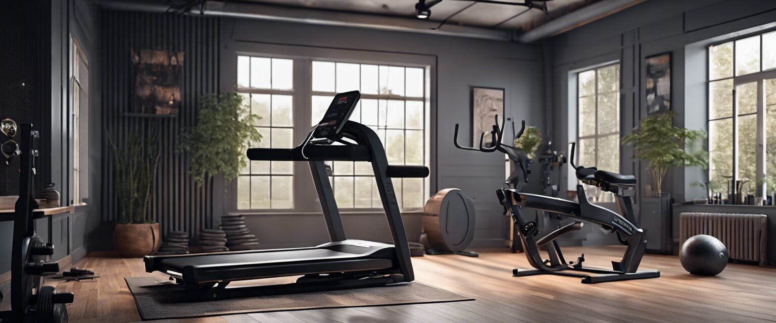 Compact home gym equipment featuring space-saving machines