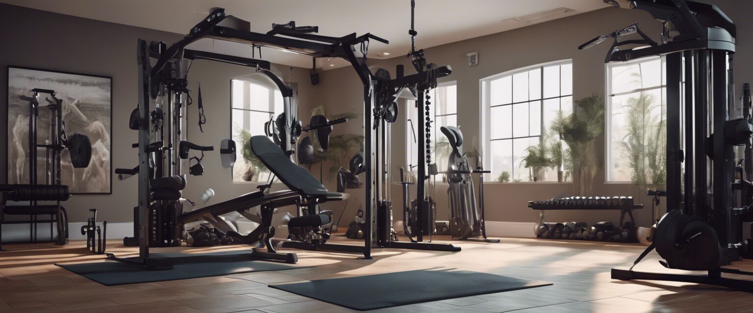 Home gym workout space