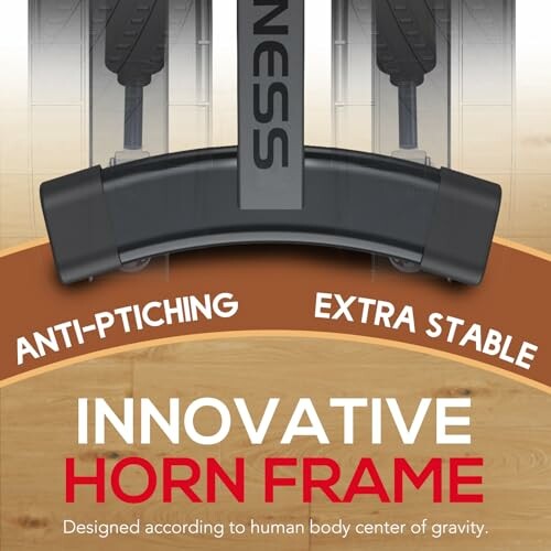 Innovative horn frame with anti-pitching and extra stability features.